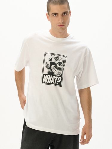 Camiseta blanca con estampado - Cropp - Modalova