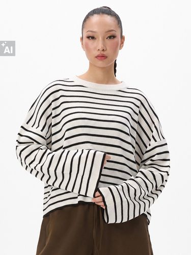 Cropp - Jersey a rayas - Blanco - Cropp - Modalova