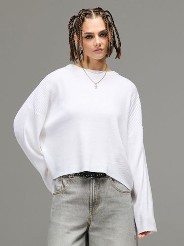 Cropp - Jersey liso - Blanco - Cropp - Modalova
