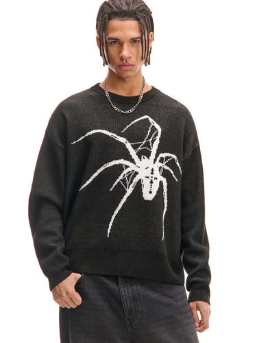 Cropp - Jersey estampada - Negro - Cropp - Modalova