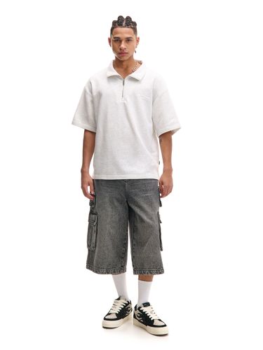 Cropp - Vaqueros cortos - Gris - Cropp - Modalova