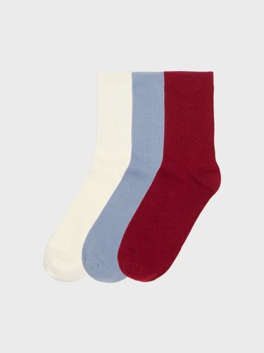 Pack de 3 pares de calcetines basic - Cropp - Modalova