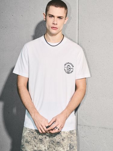 Camiseta blanca con estampado - Cropp - Modalova