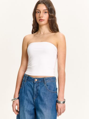 Cropp - Bandeau crop top - Blanco - Cropp - Modalova