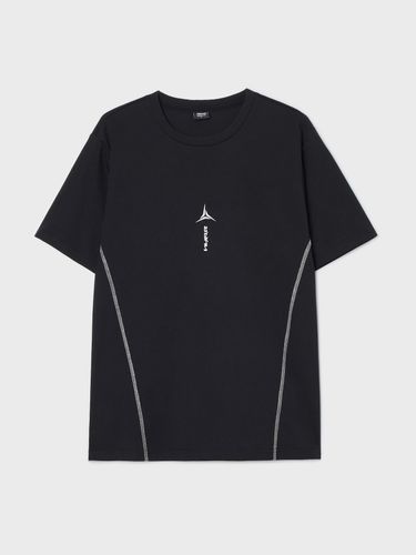 Camiseta negra con estampado - Cropp - Modalova