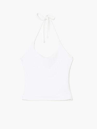 Cropp - Top con nudo - Blanco - Cropp - Modalova