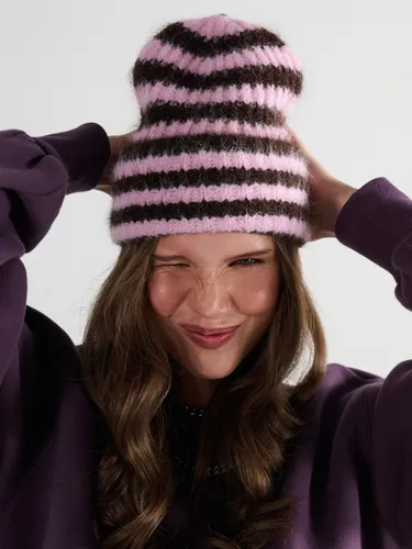 Cropp - Gorro a rayas - Marrón - Cropp - Modalova