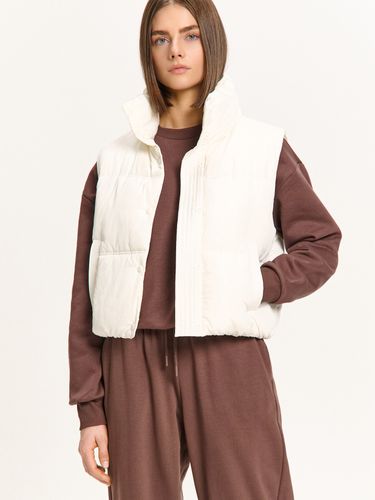Chaleco acolchado con cuello perkins - Cropp - Modalova