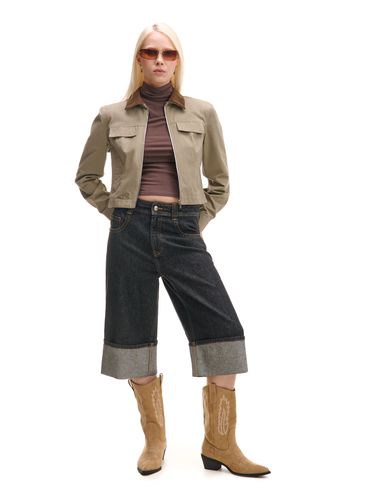 Cropp - Vaqueros cortos - Negro - Cropp - Modalova