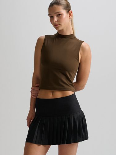 Top con cuello perkins - Cropp - Modalova