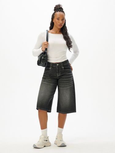 Cropp - Vaqueros cortos - Negro - Cropp - Modalova