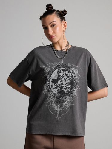 Camiseta de efecto lavado - Cropp - Modalova