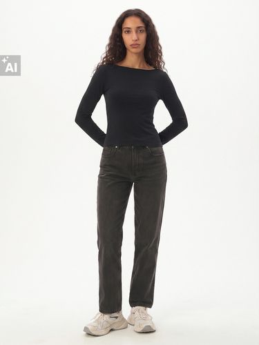 Cropp - Vaqueros mom fit - Negro - Cropp - Modalova