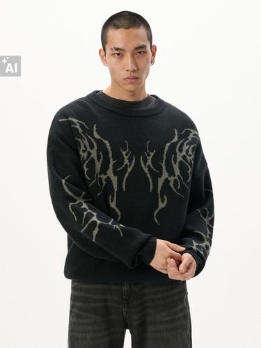 Cropp - Jersey estampada - Negro - Cropp - Modalova
