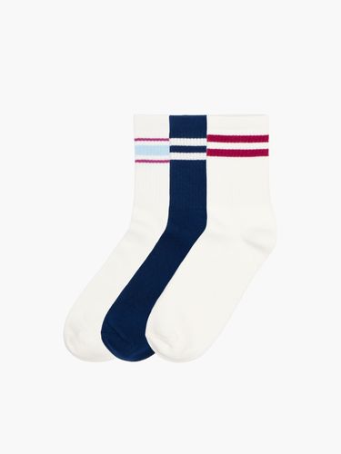 Pack de 3 pares de calcetines basic - Cropp - Modalova