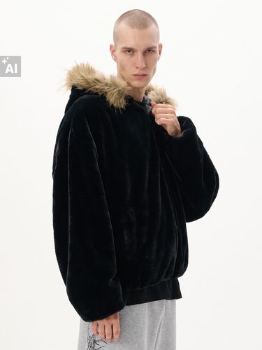 Sudadera de borreguillo con capucha - Cropp - Modalova