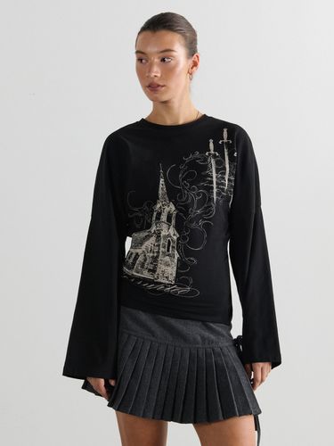 Cropp - Printed blouse - Negro - Cropp - Modalova