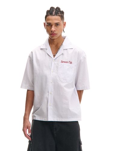 Cropp - Camisa a rayas - Blanco - Cropp - Modalova