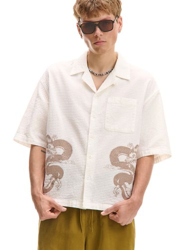 Cropp - Camisa estampada - Blanco - Cropp - Modalova