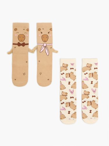 Pack de 2 pares de calcetines - Cropp - Modalova