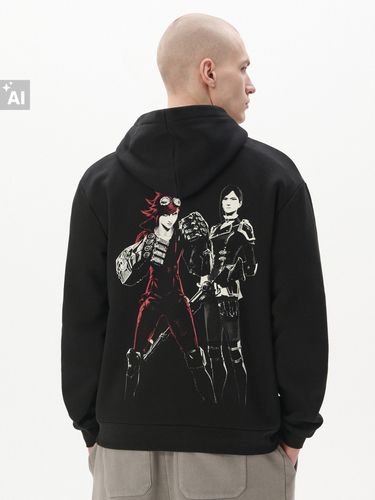 Sudadera negra con capucha Arcane - Cropp - Modalova