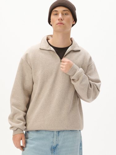 Sudadera con cremallera y cuello perkins - Cropp - Modalova