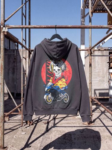 Sudadera con capucha y estampado - Cropp - Modalova