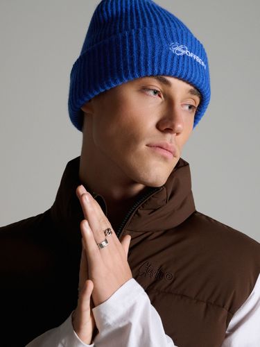 Cropp - Gorro con parche - índigo - Cropp - Modalova