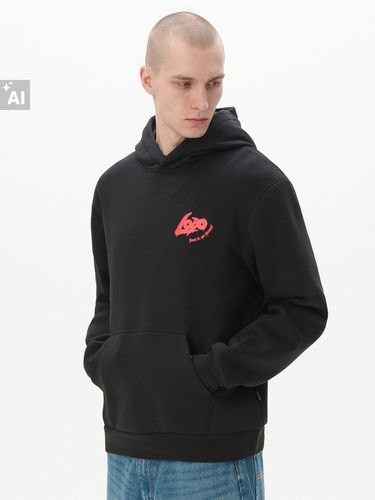 Sudadera negra con capucha y estampado Lobo DC - Cropp - Modalova