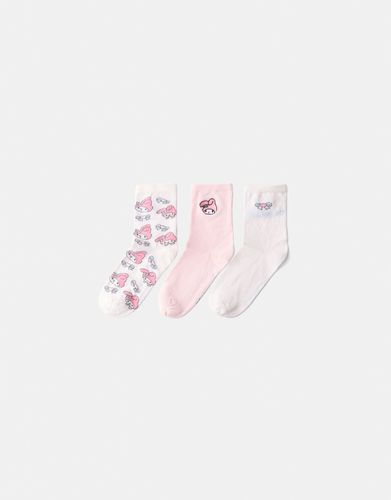 Pack 3 Calcetines My Melody Mujer - Bershka - Modalova