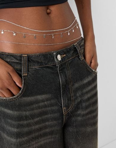 Belly Chain Strass Mujer - Bershka - Modalova