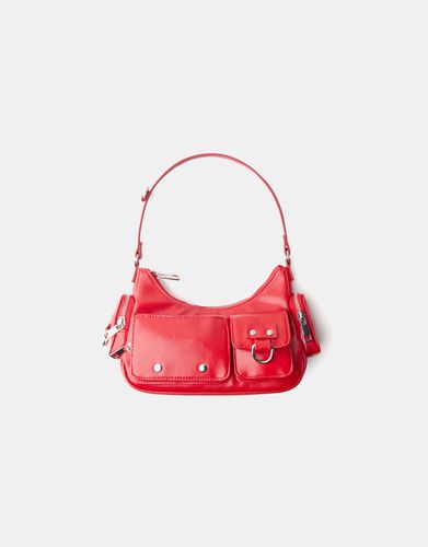 Bolso De Hombro Multipocket Mujer - Bershka - Modalova