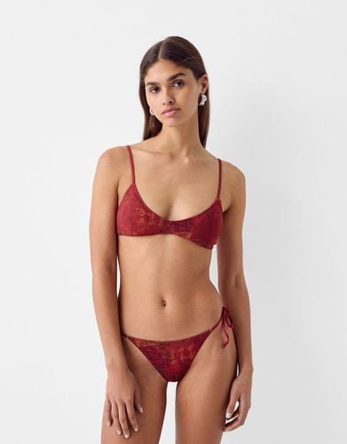 Braguita Bikini Mesh Mujer L - Bershka - Modalova