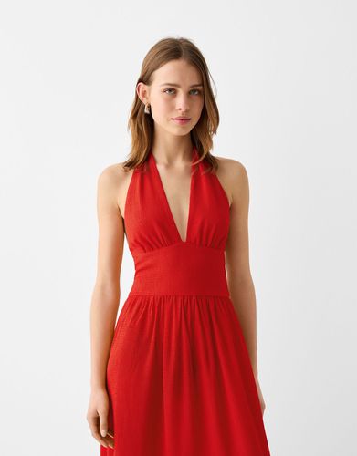 Vestido Maxi Bambula Mujer M - Bershka - Modalova