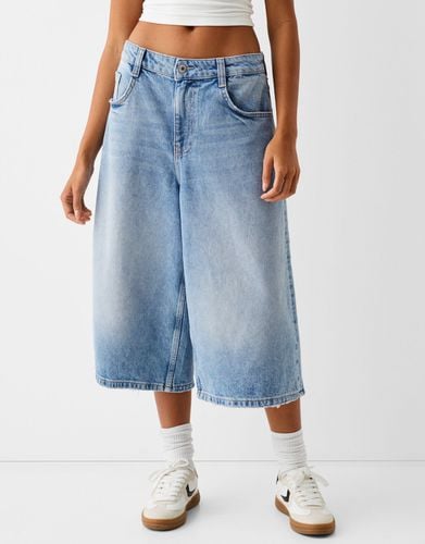 Bermuda Jort Denim Baggy Mujer 10-12 - Bershka - Modalova