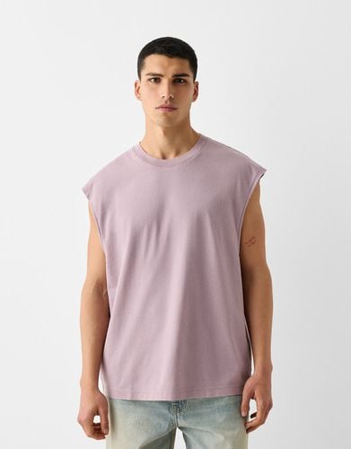 Camiseta Sin Mangas Oversize Hombre S - Bershka - Modalova