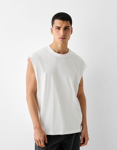 Camiseta Sin Mangas Oversize Hombre Xs - Bershka - Modalova