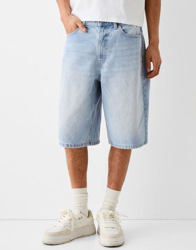 Bermuda Denim Baggy Hombre 36 - Bershka - Modalova