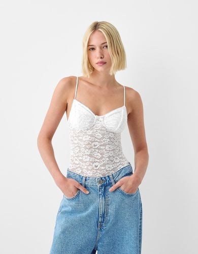 Body Blonda Flores Mujer M - Bershka - Modalova