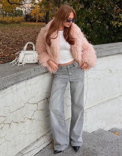 Bershka Jeans Baggy Mujer 34 Gris - Bershka - Modalova