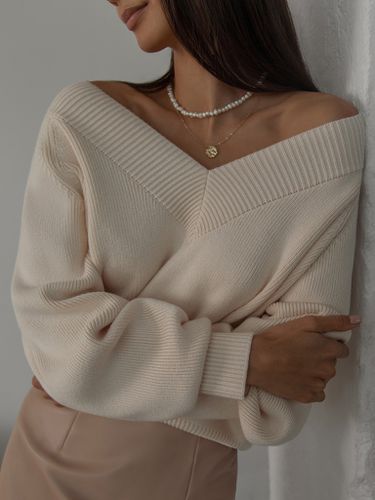 Oversized V-cut sweater - Lichi - Modalova