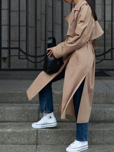 Oversized long trench coat - Lichi - Modalova