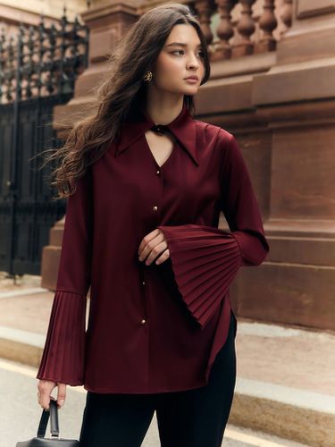 Loose blouse with pleated cuffs - Lichi - Modalova