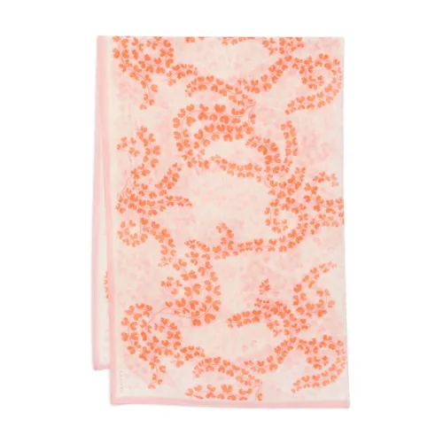 Fern-Leaf Print Silk Scarf - Lanvin - Modalova