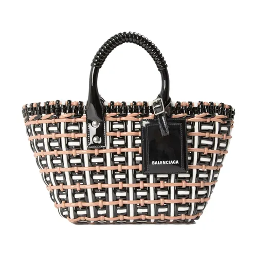 Bistro Basket Braided Tote Bag - Balenciaga - Modalova