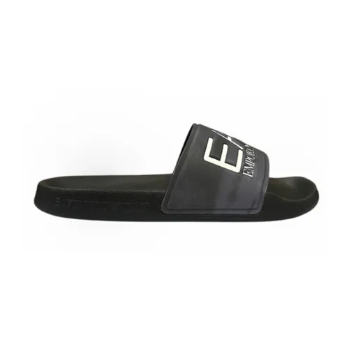 Black Flip Flops & Sliders - Emporio Armani EA7 - Modalova