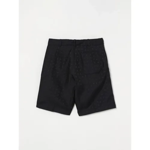 Patterned Classic Fit Shorts - Emporio Armani - Modalova