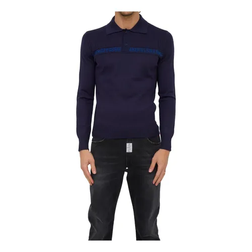 Camisa Azul Estilo Moda Casual - Bikkembergs - Modalova