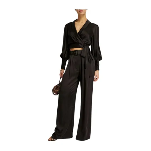 Silk Wide-Leg Pants - Zimmermann - Modalova