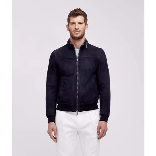 Reversible Suede Bomber Jacket - Gimo's - Modalova